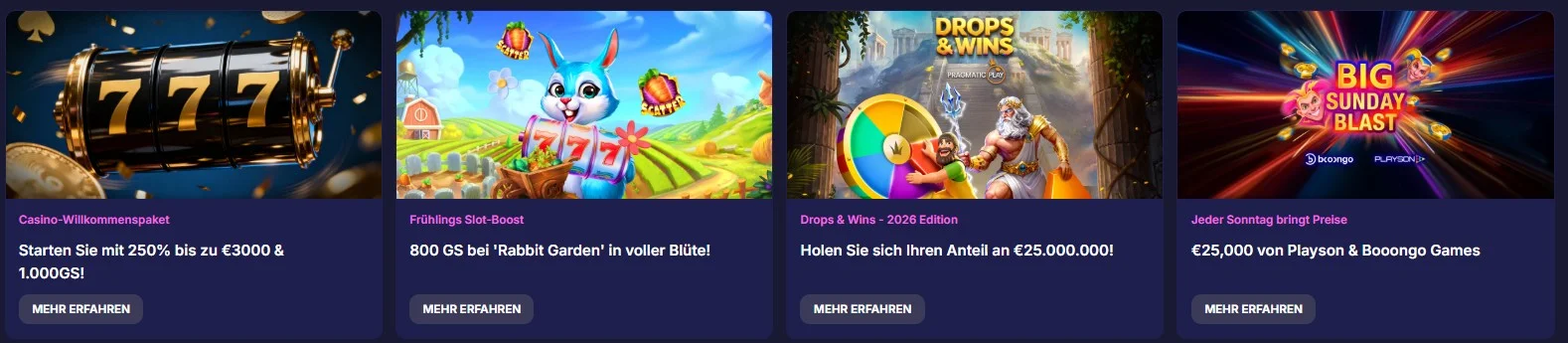Rizzio Casino Boni und Aktionen